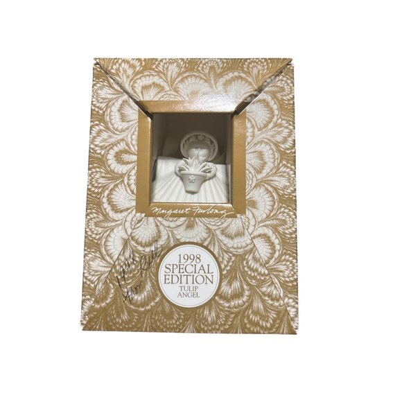 Tulip Angel Special Edition 1998 Porcelain Ornament With Ribbon - Picture 8 of 9